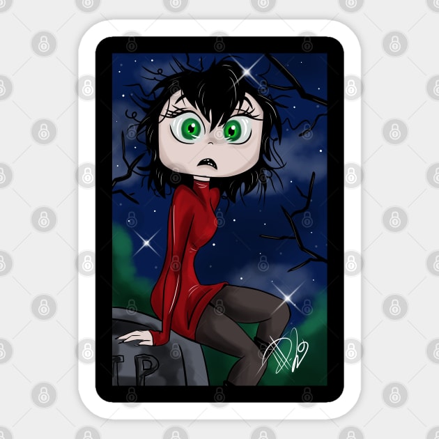 Gothic Vampire Girl Sticker by OCDVampire